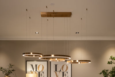 Richmond Interiors Pendelleuchte Hängelampe Lilou | Brushed Gold