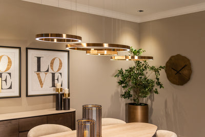 Richmond Interiors Pendelleuchte Hängelampe Lilou | Brushed Gold