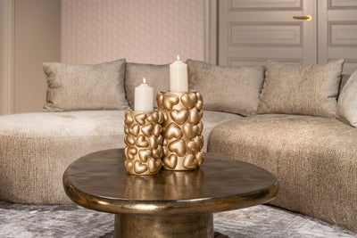 Richmond Interiors Couchtisch Pulitzer | brushed gold