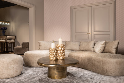 Richmond Interiors Couchtisch Pulitzer | brushed gold