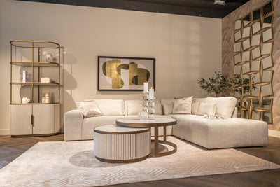 Richmond Interiors halboffener Schrank Tivoli rund 2-türig | Weiß