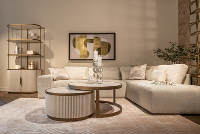 Richmond Interiors halboffener Schrank Tivoli rund 2-türig | Weiß