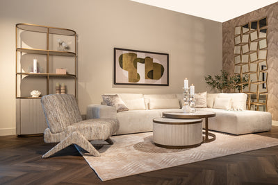 Richmond Interiors halboffener Schrank Tivoli rund 2-türig | Weiß