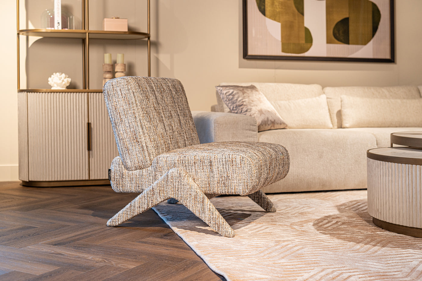 Richmond Interiors halboffener Schrank Tivoli rund 2-türig | Weiß