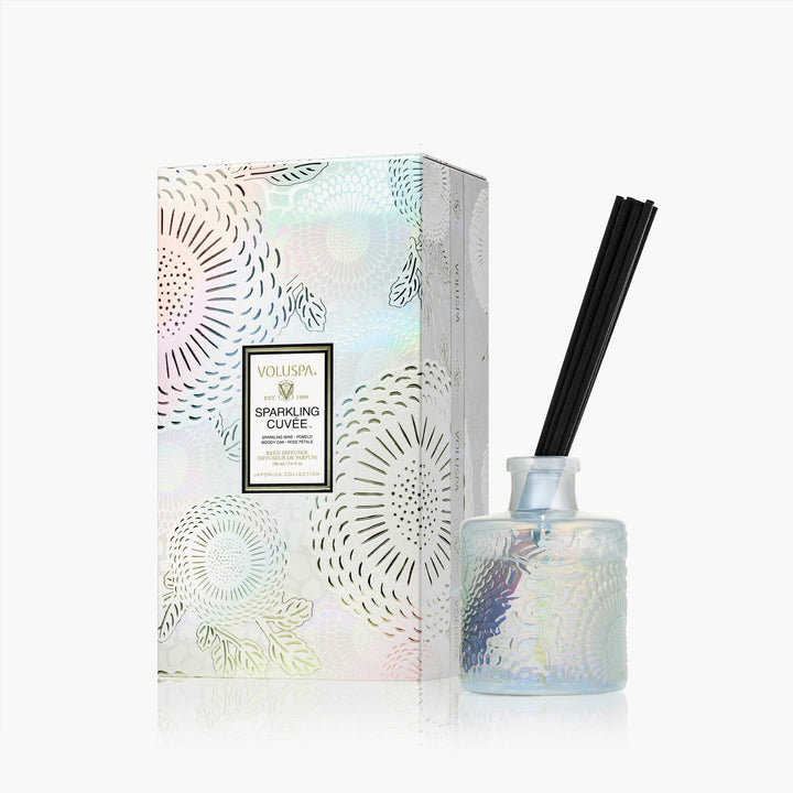 Voluspa Raumduft Sparkling Cuvée Limited Holiday Edition | Diffuser mit Duftstäbchen