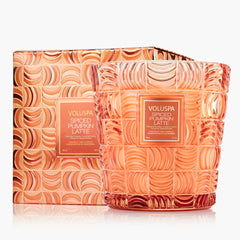 Voluspa 3 Wick Hearth Duftkerze Spiced Pumpkin Latte | 1.077 g