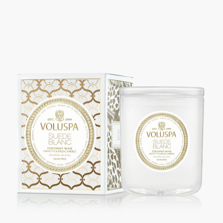 Voluspa Duftkerze Suede Blanc | Classic Candle