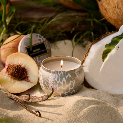Voluspa Duftkerze Tahitian Coconut Vanilla | Minidose mit Deckel