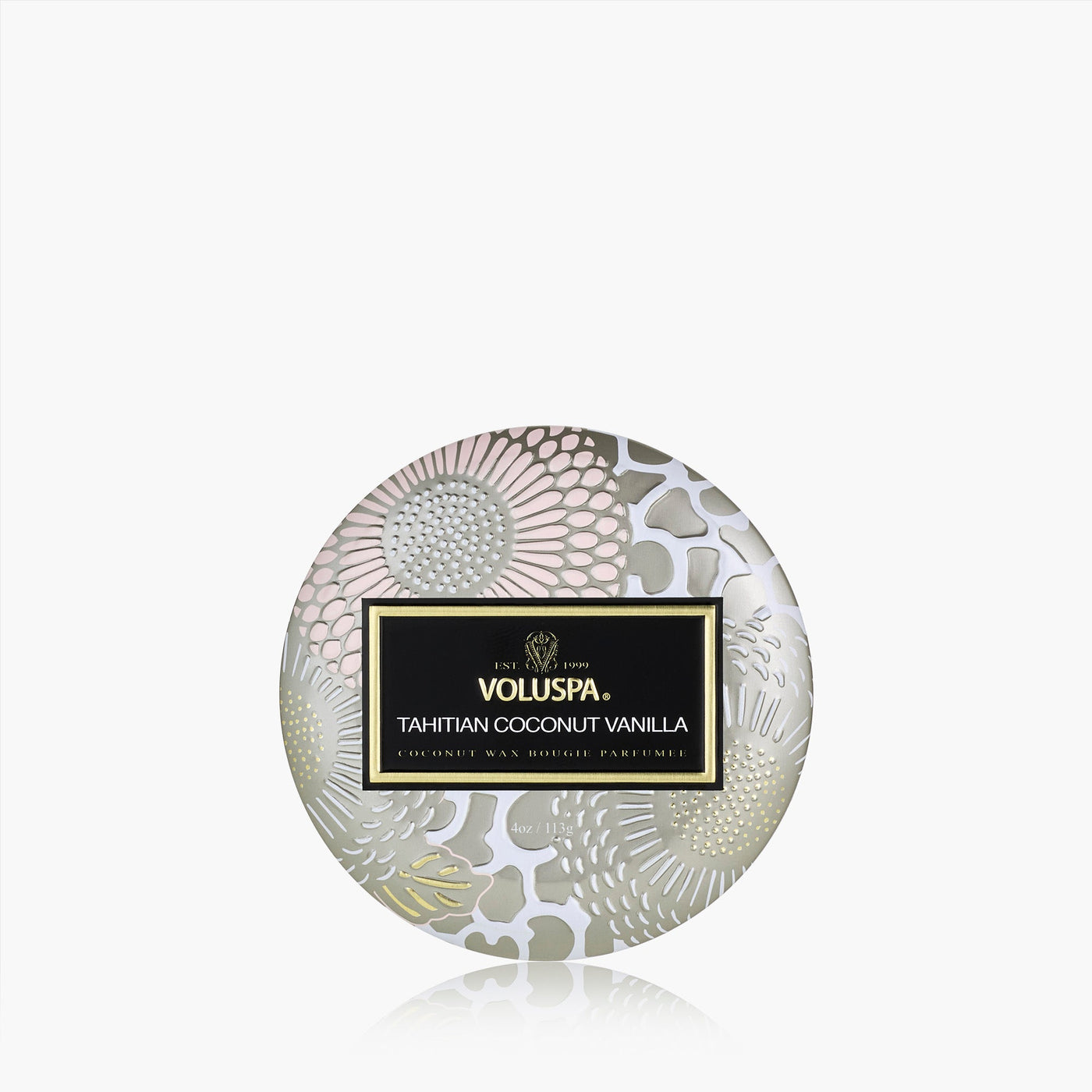 Voluspa Duftkerze Tahitian Coconut Vanilla | Minidose mit Deckel