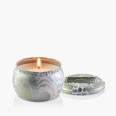 Voluspa Duftkerze Tahitian Coconut Vanilla | Minidose mit Deckel