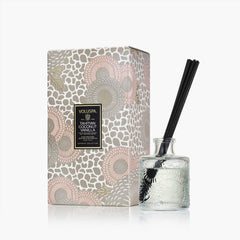 Voluspa Parfum D’Ambiance Tahitian Coconut Vanilla | Diffuseur Avec Bâtonnets Parfumés