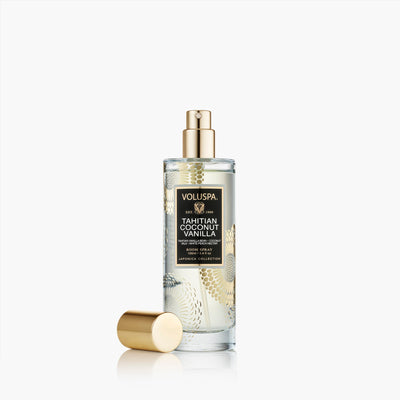 Voluspa Raumspray Tahitian Coconut Vanilla im edlen Glasflakon