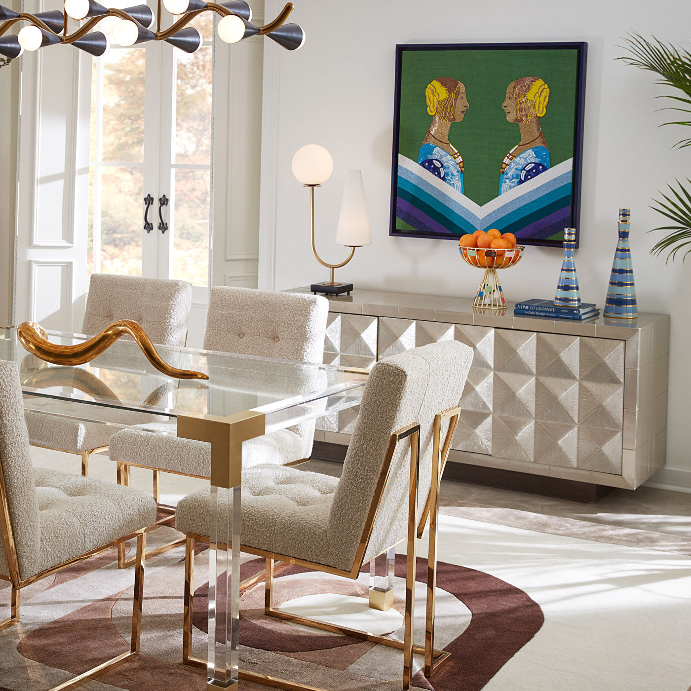 Jonathan Adler Dekoschale Miami Pedestal Bowl