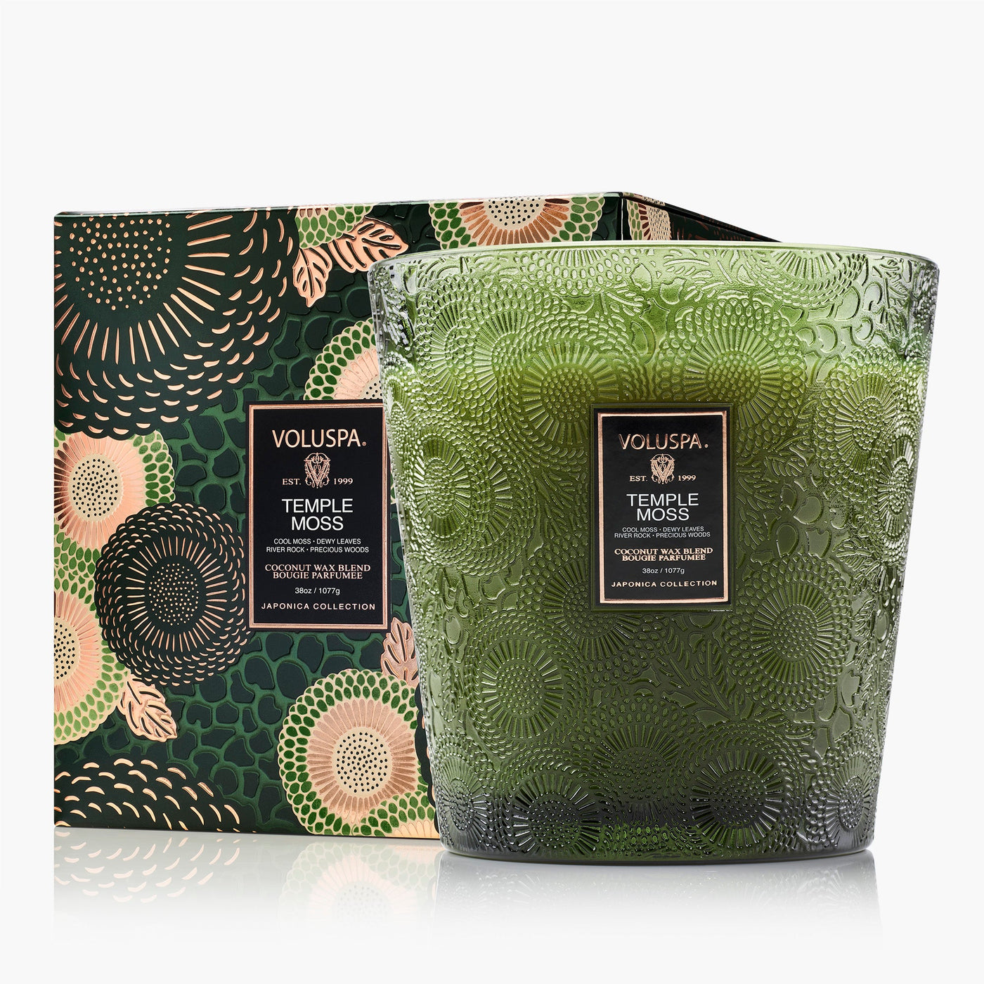 Voluspa 3-Docht Duftkerze Temple Moss | 1.077 g
