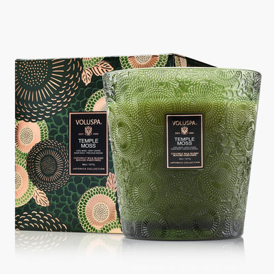 Voluspa 3-Docht Duftkerze Temple Moss | 1.077 g