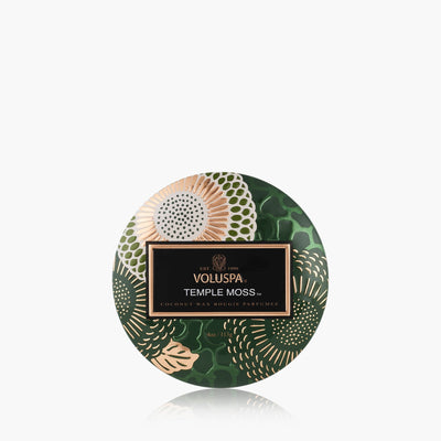 Voluspa Duftkerze Temple Moss | Minidose mit Deckel