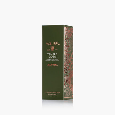 Voluspa Raumspray Temple Moss im edlen Glasflakon