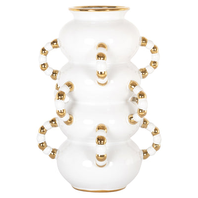 Richmond Interiors Vase Pippy Weiß | H 35 cm