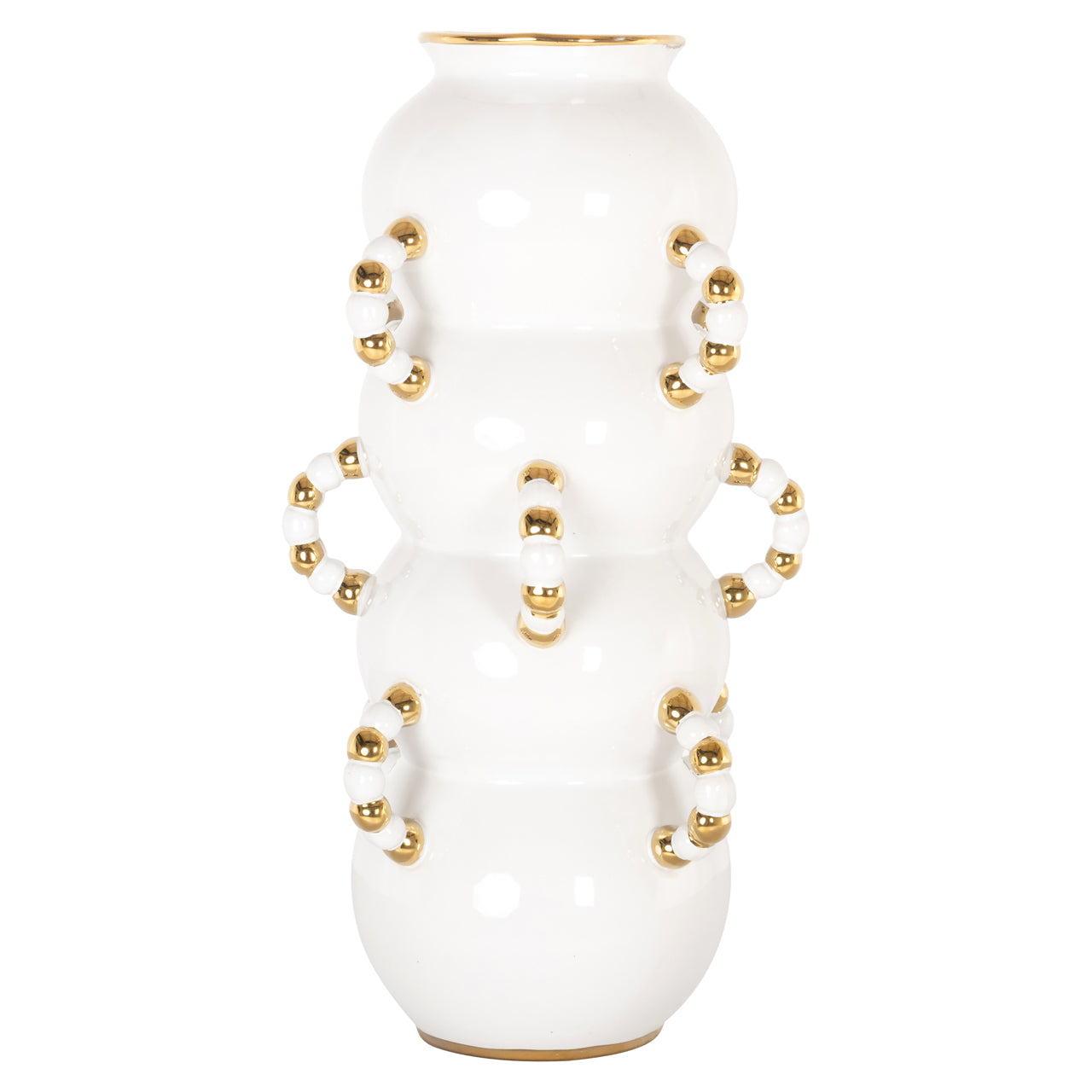 Richmond Interiors Vase Pippy Weiß | H 47 cm