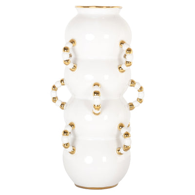 Richmond Interiors Vase Pippy Weiß | H 47 cm