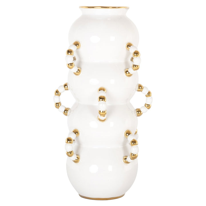Richmond Interiors Vase Pippy Weiß | H 47 cm