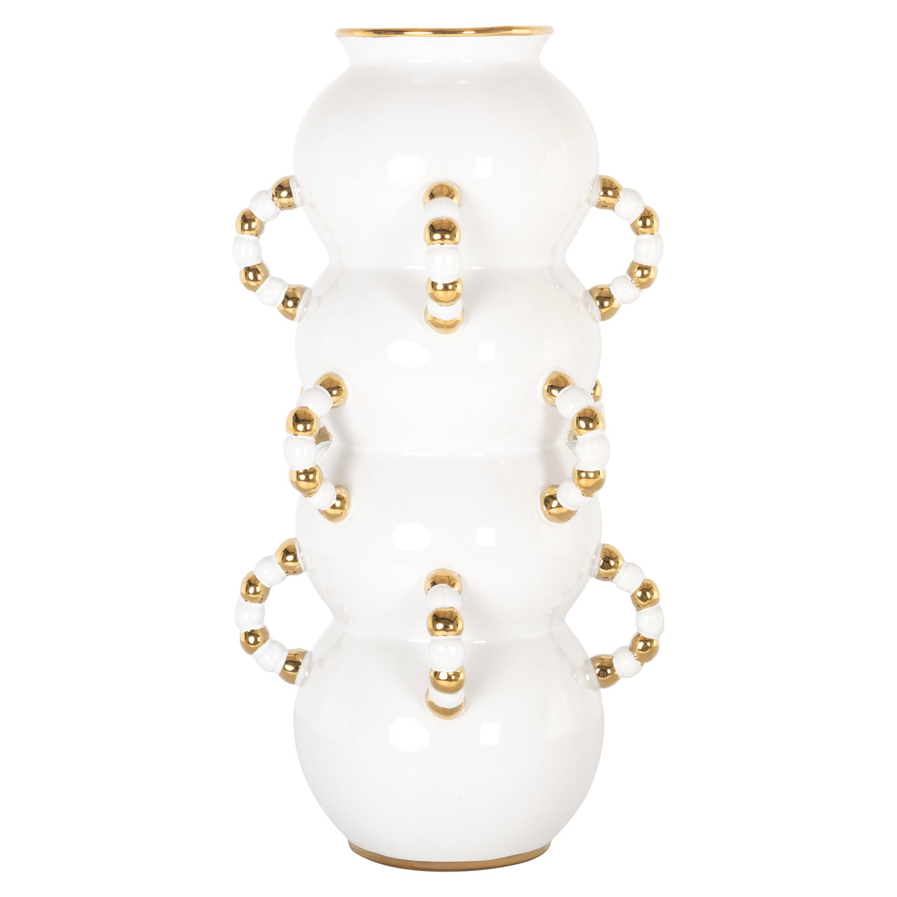 Richmond Interiors Vase Pippy Weiß | H 47 cm