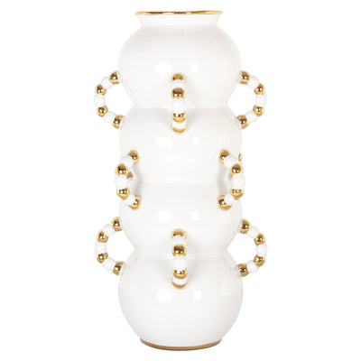 Richmond Interiors Vase Pippy Weiß | H 47 cm