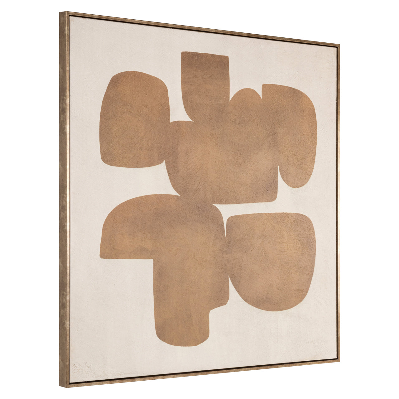 Richmond Interiors Wandbild Wall Art Odyssey Gold links | 100x100 cm