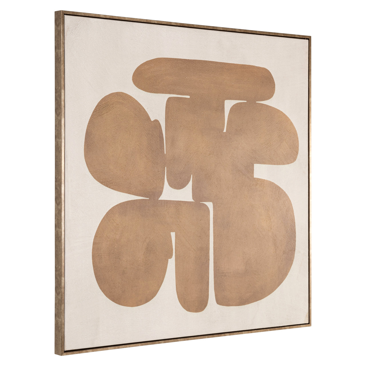 Richmond Interiors Wandbild Wall Art Odyssey Gold rechts | 100x100 cm