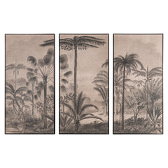 Richmond Interiors Wandbild Wall Art Rhapsody Braun | Triptychon