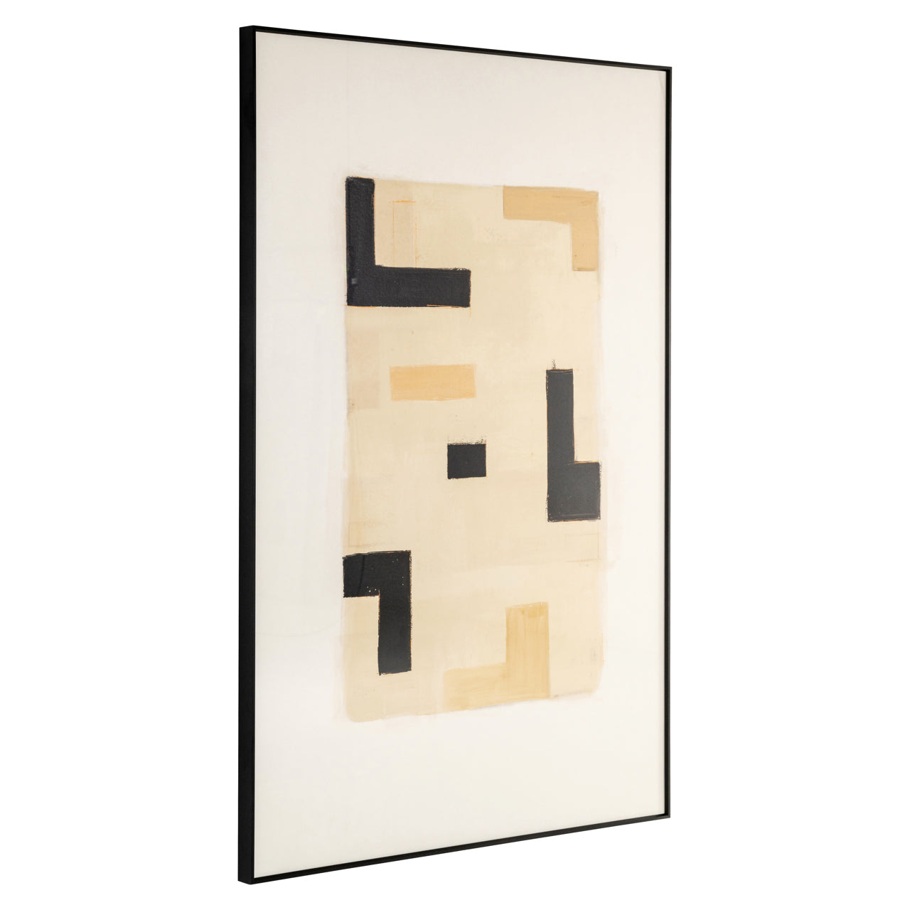 Richmond Interiors Wandbild Wall Art Vortex beige rechts | 80x120 cm