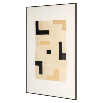 Richmond Interiors Wandbild Wall Art Vortex beige rechts | 80x120 cm