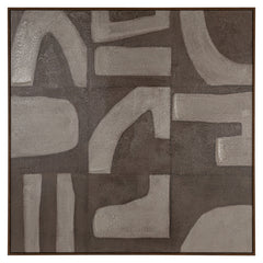 Richmond Interiors Wandbild Wall Art Zenith Sand Links | | 100x100 cm
