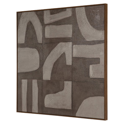 Richmond Interiors Wandbild Wall Art Zenith Sand Links | | 100x100 cm