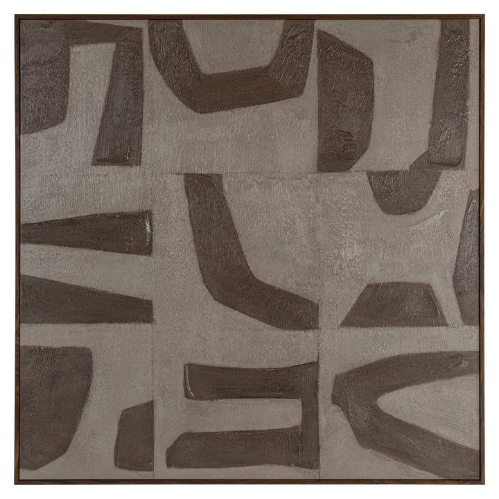 Richmond Interiors Wandbild Wall Art Zenith Sand Rechts | | 100x100 cm
