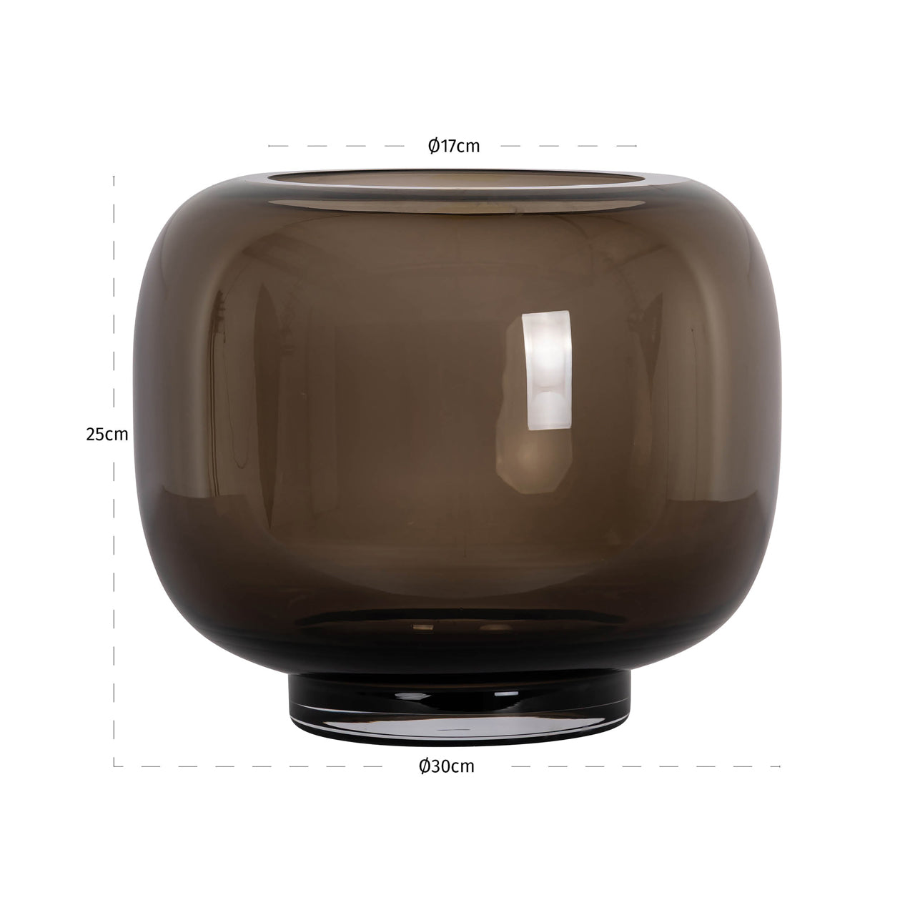 Richmond Interiors Windlicht Rowen | Braun