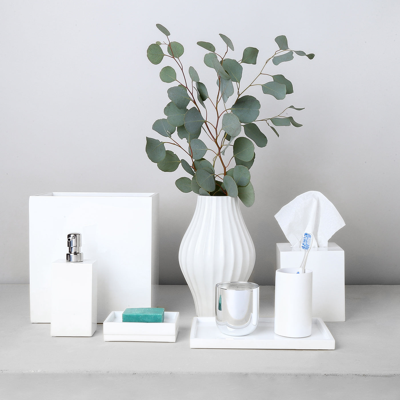 Jonathan Adler Kosmetiktuchbox Lacquer | Weiß