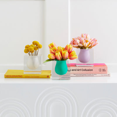 Jonathan Adler Vase Bel Air Mini Scoop | Cobalt