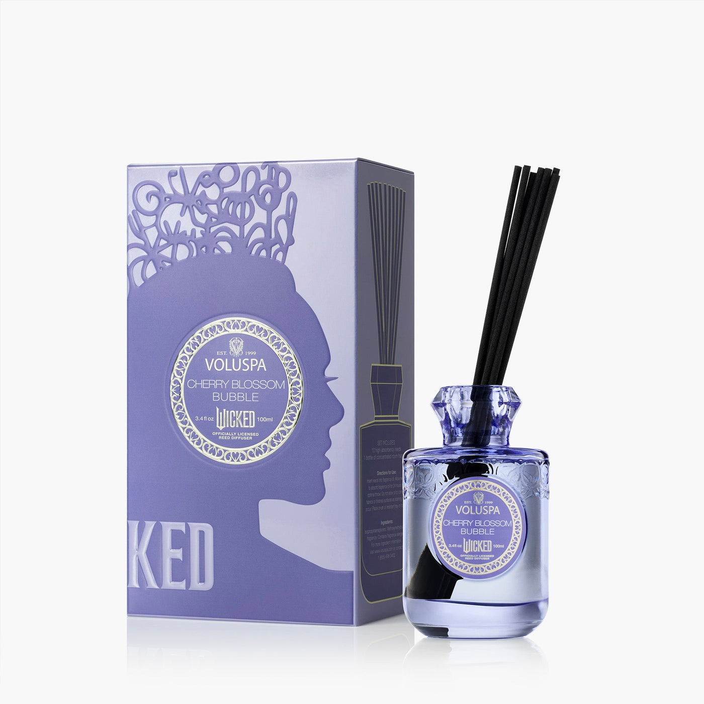 Voluspa Raumduft Wicked Cherry Blossom Bubble | Diffuser mit Duftstäbchen