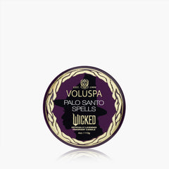 Voluspa Duftkerze Wicked Palo Santo Spells | Minidose mit Deckel
