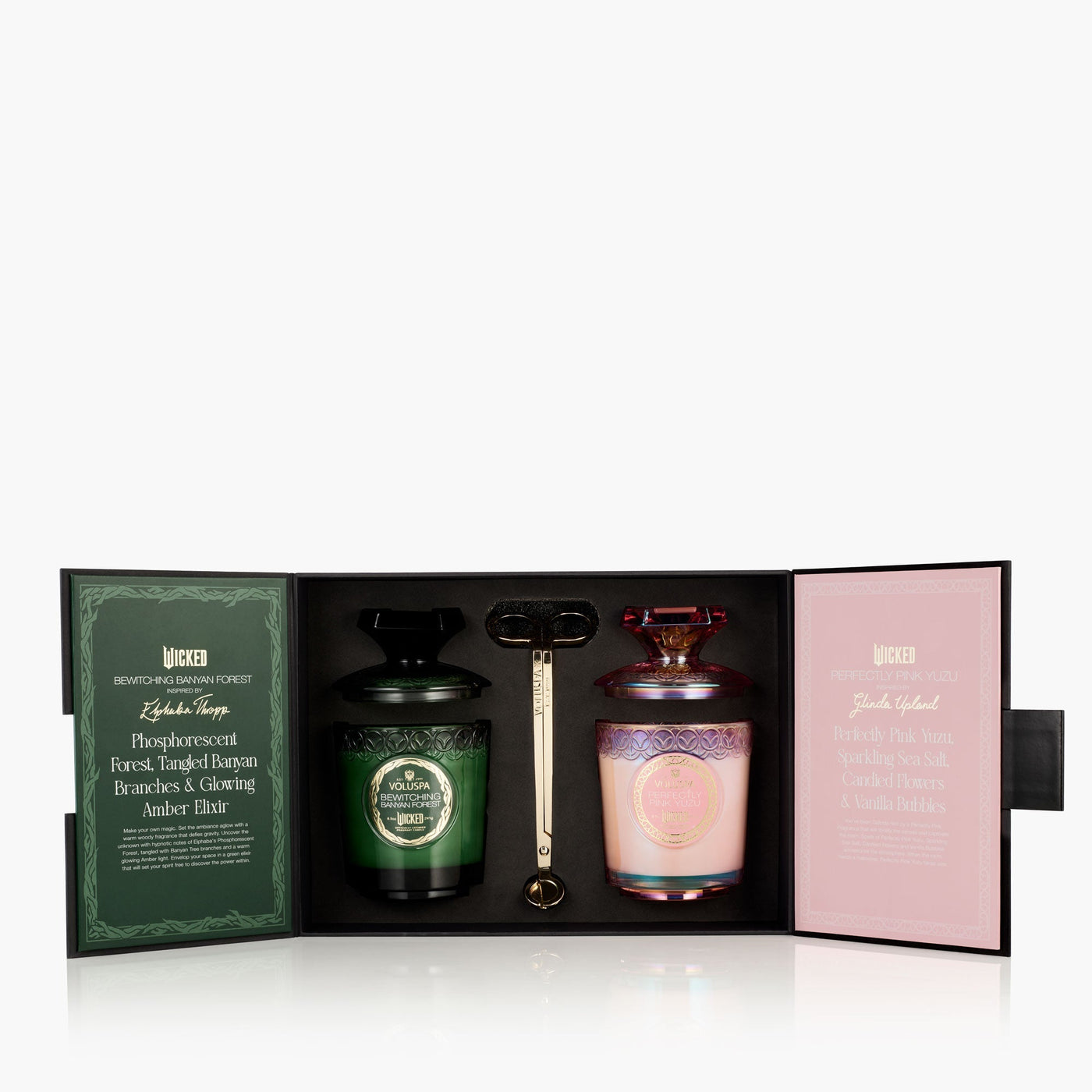 Voluspa Geschenkset Duftkerzen & Dochtschere Wicked Pink Goes Good With Green