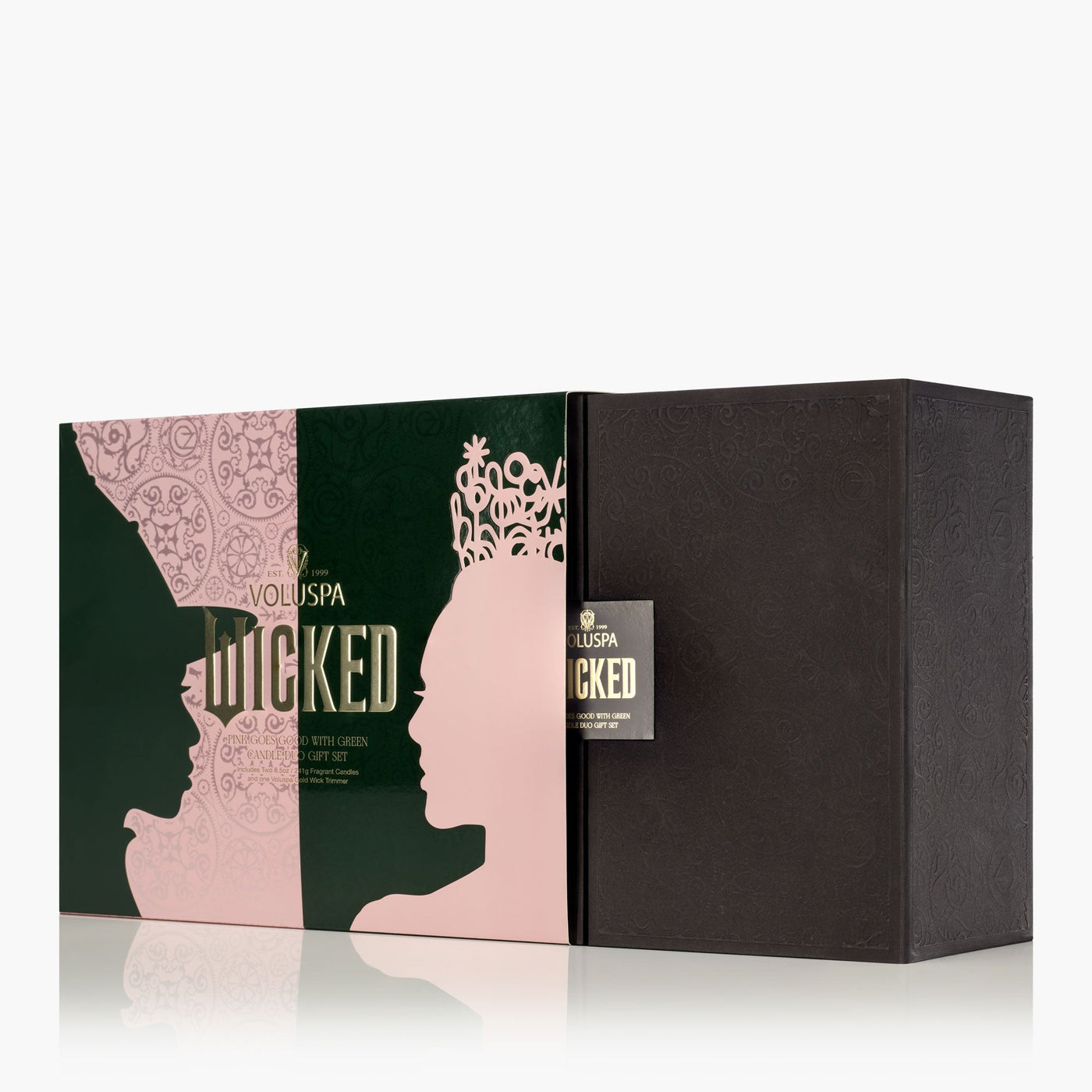Voluspa Geschenkset Duftkerzen & Dochtschere Wicked Pink Goes Good With Green