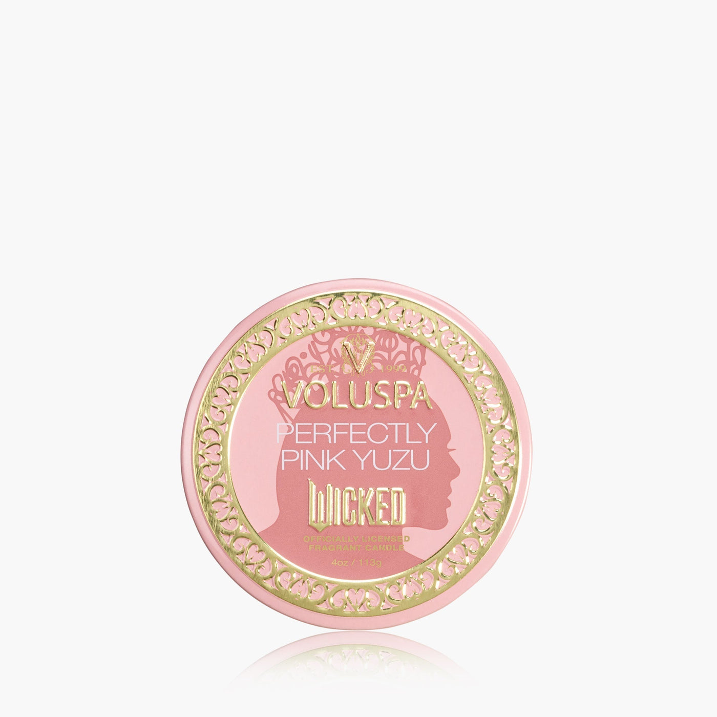 Voluspa Duftkerze Wicked Perfectly Pink Yuzu | Minidose mit Deckel