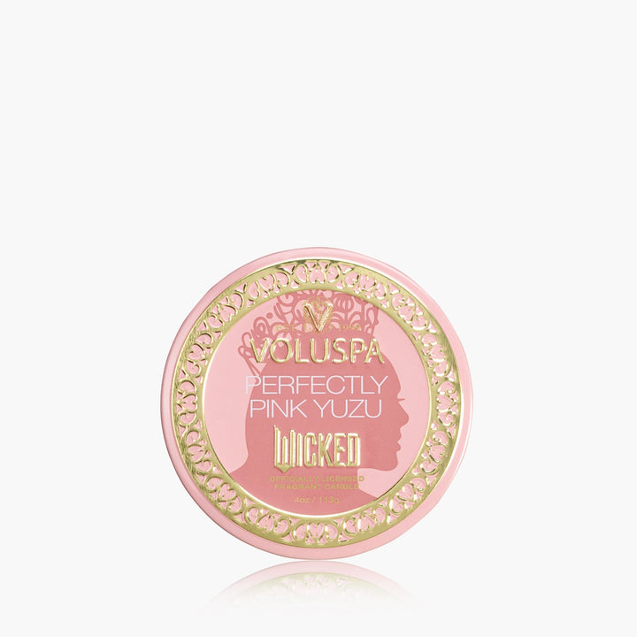 Voluspa Duftkerze Wicked Perfectly Pink Yuzu | Minidose mit Deckel