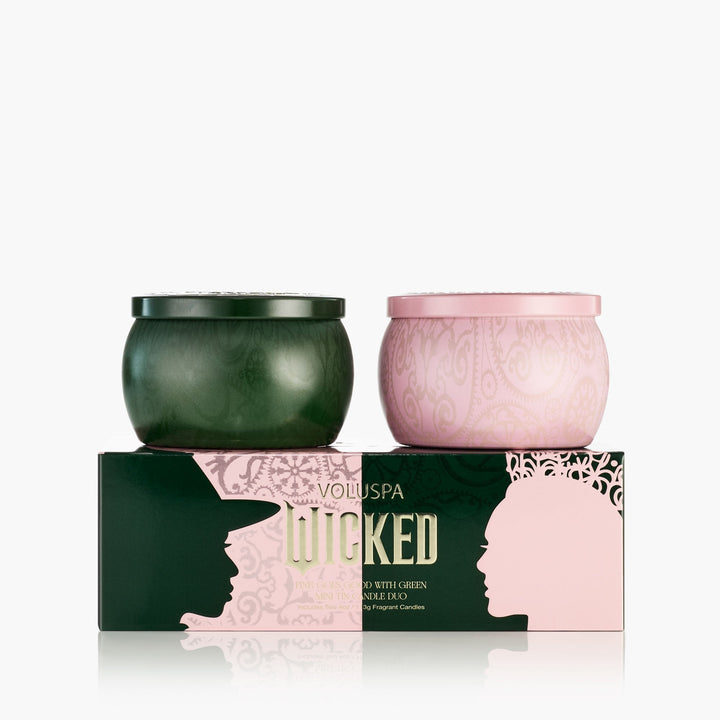 Voluspa Geschenkset Duftkerze Wicked Pink Goes Good With Green | Minidosen
