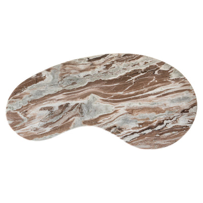 Richmond Interiors organischer Marmor-Schreibtisch Brando | Blush beige