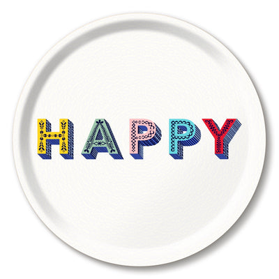 Jamida of Sweden Tablett Happy Multi | ø 31 cm