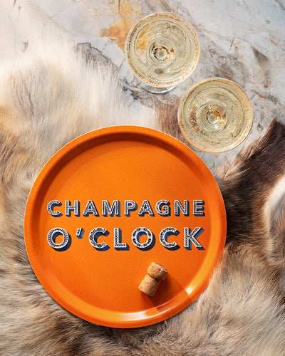 Jamida of Sweden Tablett Champagne Orange | ø 31 cm