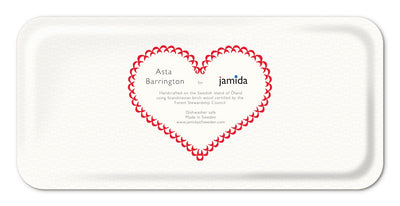 Jamida of Sweden Tablett Happy Multi | 32x15 cm