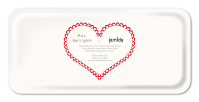 Jamida of Sweden Tablett Espresso Rot | 32x15 cm